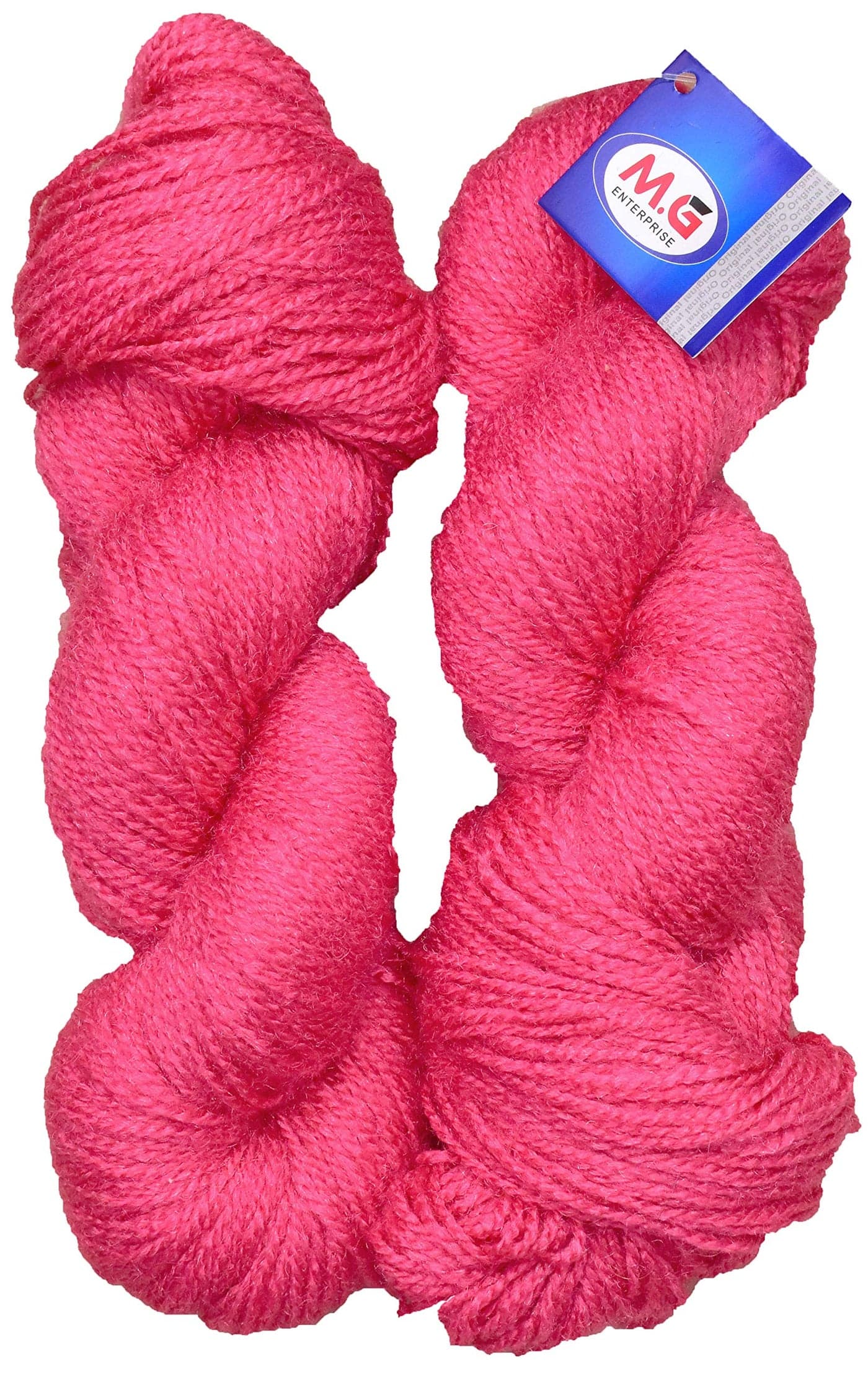 M.G Knitting Yarn, RABIT Excel Rose (200 gm) Wool Hank Hand Knitting Wool/Art Craft Soft Fingering Crochet Hook Yarn, Needle Knitting Yarn Thread Dyed