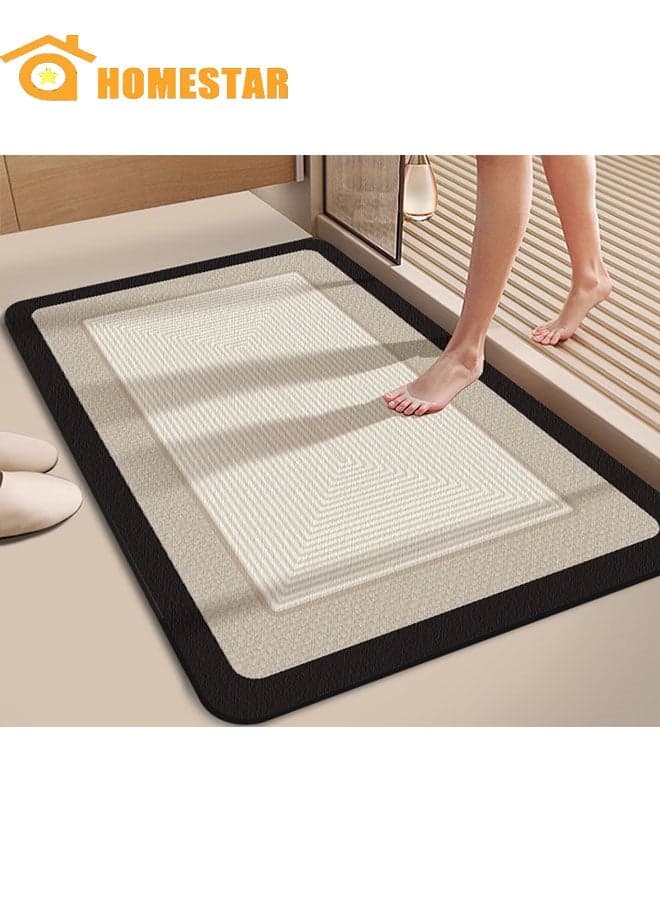 Absorbent Floor Mat, Quick Dry Bathroom Rugs Anti-Slip, Memory Foam Bath Carpet Entrance Rugs for Bathtubs Door Mat, Toilet, Bathroom