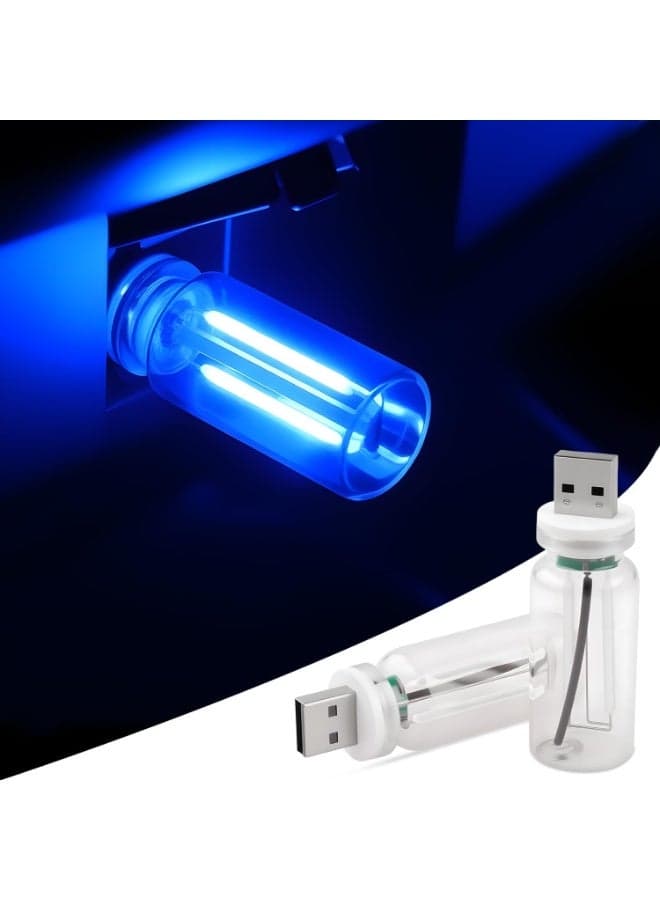 USB LED Car Interior Atmosphere Lamp, Plug-In Automotive Ambient Lighting Retro Lamps, Universal Vehicle Interior Accessories for Vehicle Bedroom Hallway Camping Holiday Decoration(2PCS)