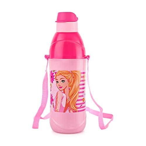 Cello Puro Steel-X Kids Zee 600 Insulated Stainless Steel Water Bottle 540ml, Light Pink | ISI Certified | BPA Free, Leakproof |Easy Grip & Carry Kids Water Bottle | Ideal For School, Picnic, Travel
