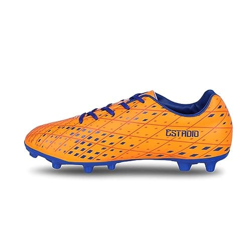 Nivia ESTADIO Football Stud/Sports and Soccer Shoe/Comfortable and LIGHTWEIGHT/UK-08 (Orange)