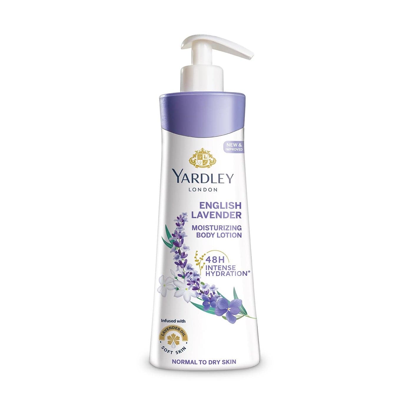 Yardley London English Lavender Moisturizing Body Lotion With Germ Shield Infused With Lavender Oil Daily Use Hand Body Lotion With Natural Floral Extracts For Women 400ml