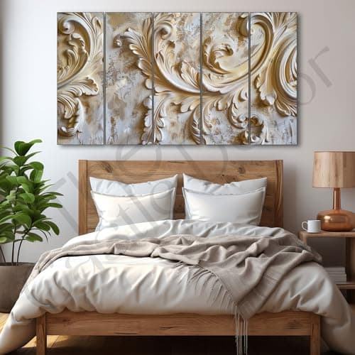 The Castle Decor Abstract art painting with frame Big Size 27x48 Wall art for living room,Bedroom,Drawing room,Hotels-Wooden Framed-368