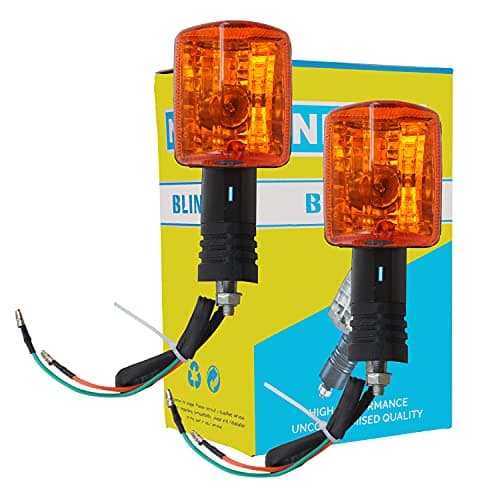 NIKAVI INDA01 Blinker Indicator Assly. Compatible for Hero Splendor Plus (Set of 2)