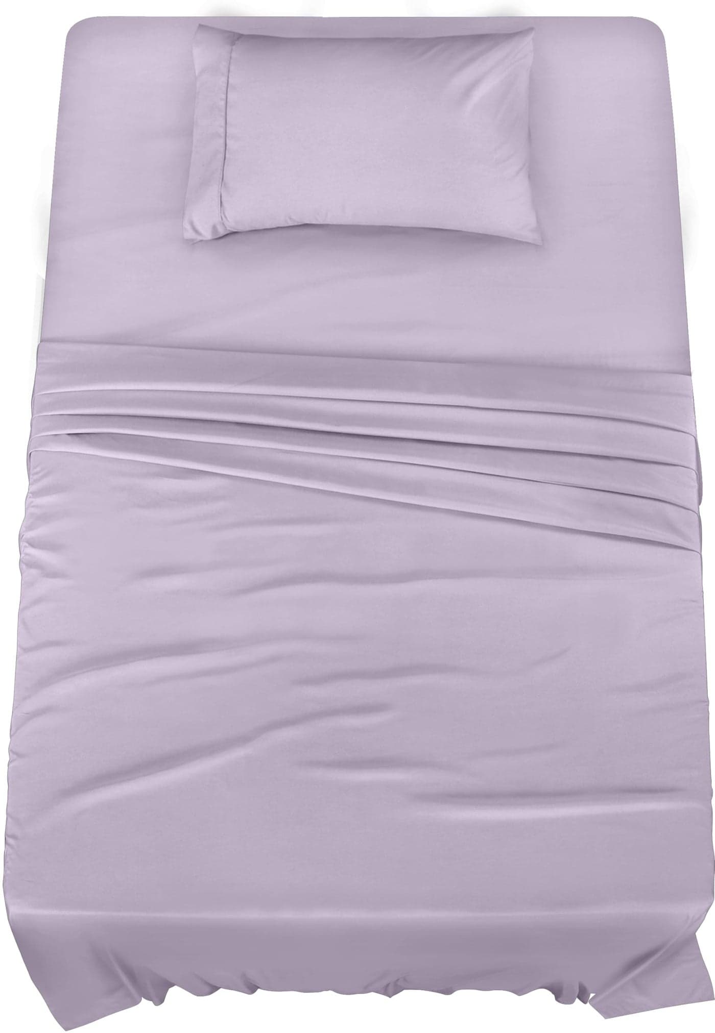 Utopia Bedding Twin Sheet Set 3 Piece Bed Sheets for Twin Size Bed Soft and Breathable Microfiber Includes 1 Fitted Sheet 1 Flat Sheet and 1 Pillowcase Lavender