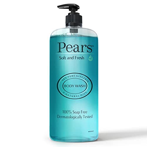LiveMoor Pears Soft & Fresh Shower Gel SuperSaver XL Pump Bottle with 98% Pure Glycerine, 100% Soap Free and No Parabens, 750 ml