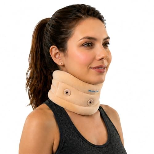 Wonder Care Neck Brace for Sleeping Cervical Collar Adjustable Neck Support Brace Relief Cervical Spine Pressure Ideal for Travel Office Workers Neck Injury Recovery Small