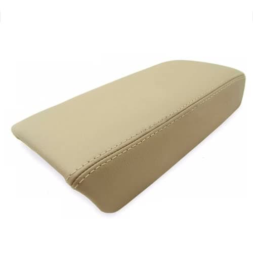 GXARTS Leather Car Center Console Lid Armrest Seat Box Cover Compatible with Honda Accord 2003 2004 2005 2006 2007 Compatible with Acura TSX 2004 2005 2006 2007 2008 Beige(Leather Only)