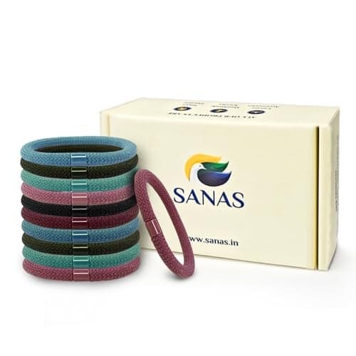 Sanas Hair Rubber Band For Girls (10Pcs) Rubber Band For Hair Ties For Women Stylish Useful Gifts For Woman Rubber Bands For Hair Accessories For Women Stylish Hair Tie (10Pcs) (Pastel Multicolours)