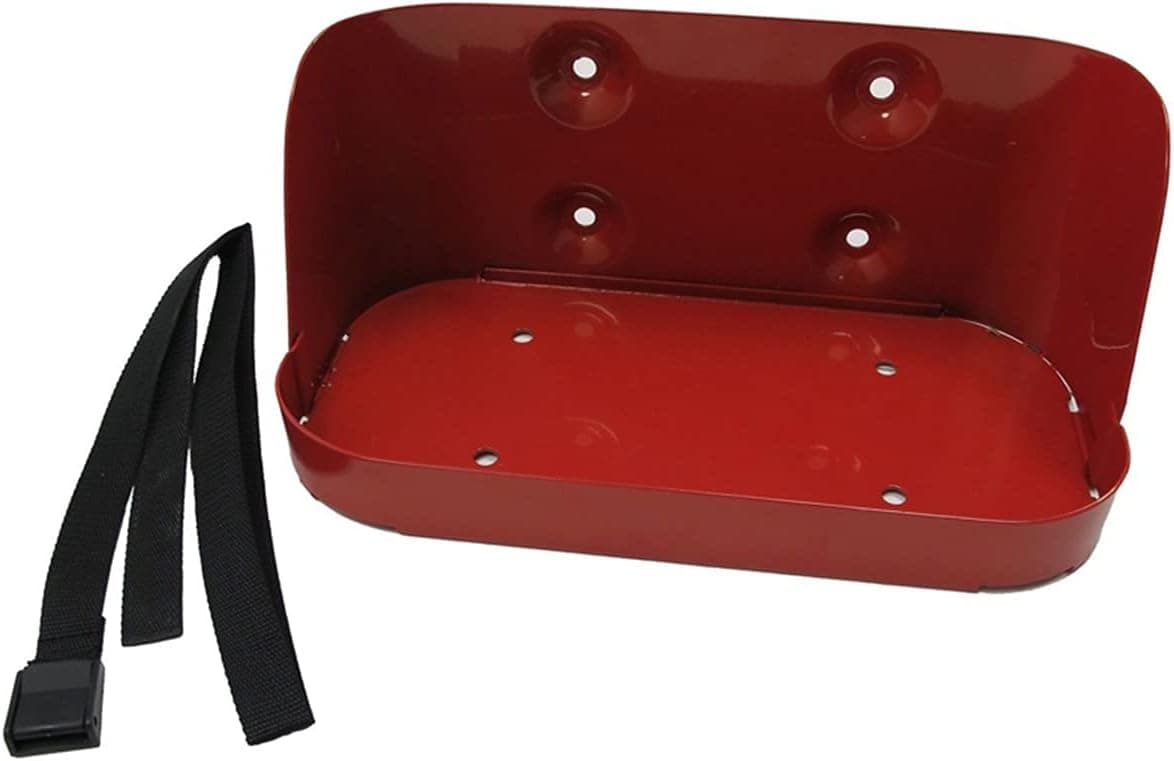 RAMPAGE PRODUCTS Universal Trail Can Mount Base - Heavy Duty Steel Construction - Red