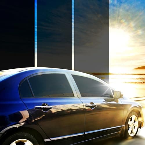 PAMAGOO Window Tint Car 5% VLT, 20" x15' Ceramic Window Roll for Privacy Sun & Glare Protection UV Heat Blocking, Scratch Resistant 5-Layer