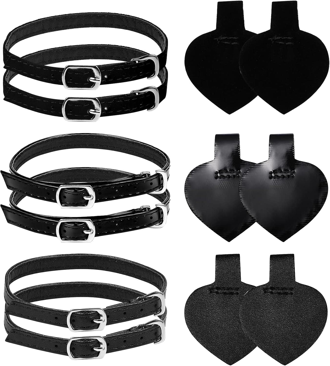 Healifty 3 Sets Detachable High Heels Anti Slip Shoe Straps Anti- Loose Heels Ankle Straps Self- Adhesive Heel Cushion Inserts Heel Straps for High Heels
