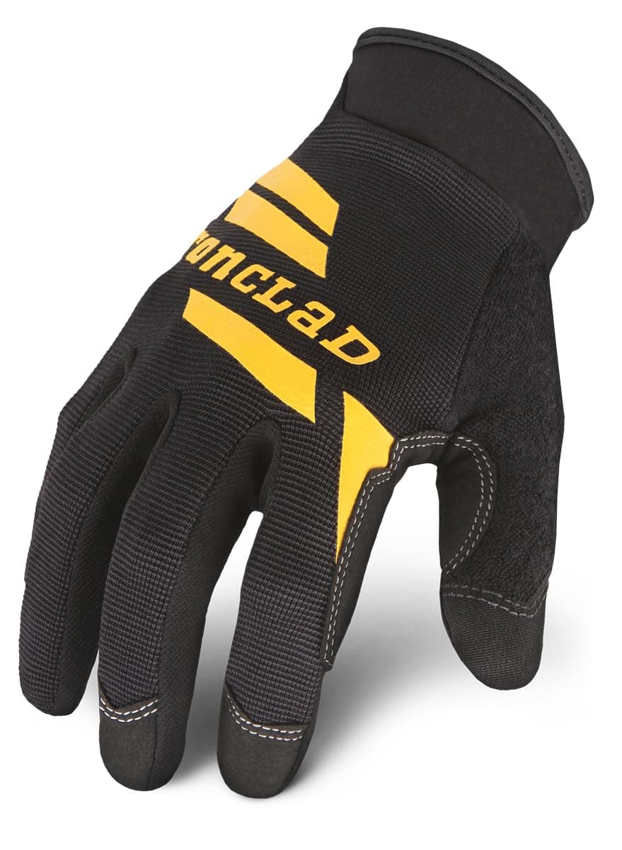 Ironclad WCG-04-L Workcrew Mechanic Gloves, Large, Black