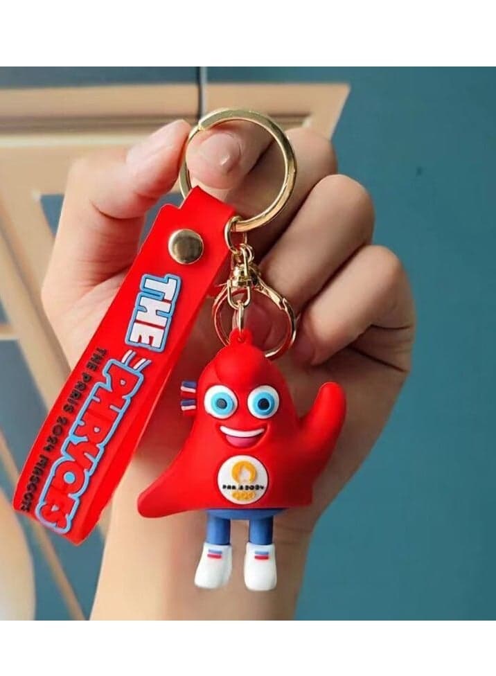 Paris 2024 Olympic Mascot Phryge Keychain