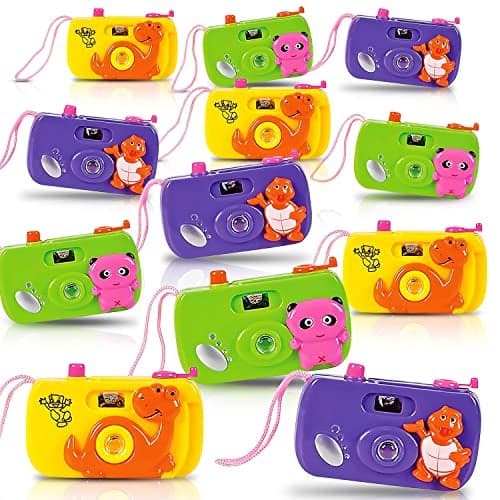 ArtCreativity Kids Camera Toy Set with Images in Viewfinder 12PCs Pretend Play for Toddlers Great for Birthday Party Favors for Kids 35 Goody Bags Birthday Gifts Goody Bag Stuffers
