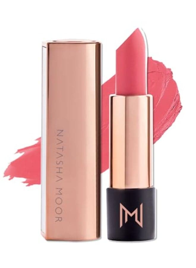 NATASHA MOOR Silk Suede Lipstick LongLasting Hydrating SemiMatte Finish Creamy CrueltyFree Formula Silky Smooth and Highly Pigmented Mirror for OntheGo Glamour INTUITION