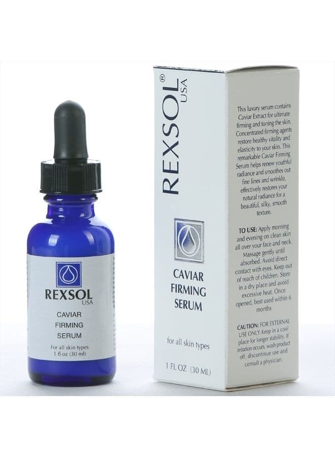 Caviar Firming Serum | With Aloe Vera, Caviar Extract & Ginseng Root Extract | Helps renew youthful radiance and smooths out fine lines and wrinkle | For all skin types. (30 ml / 1 fl oz)