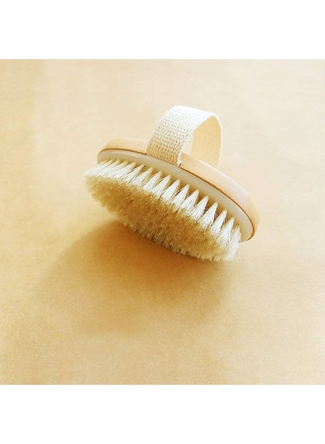 2PCS Ithyes Dry Brushing Body Brush Exfoliating Brush Natural Bristle bath Brush for Remove Dead Skin Toxins Cellulite,Improves Lymphatic Functions,Exfoliates,Stimulates Blood Circulation