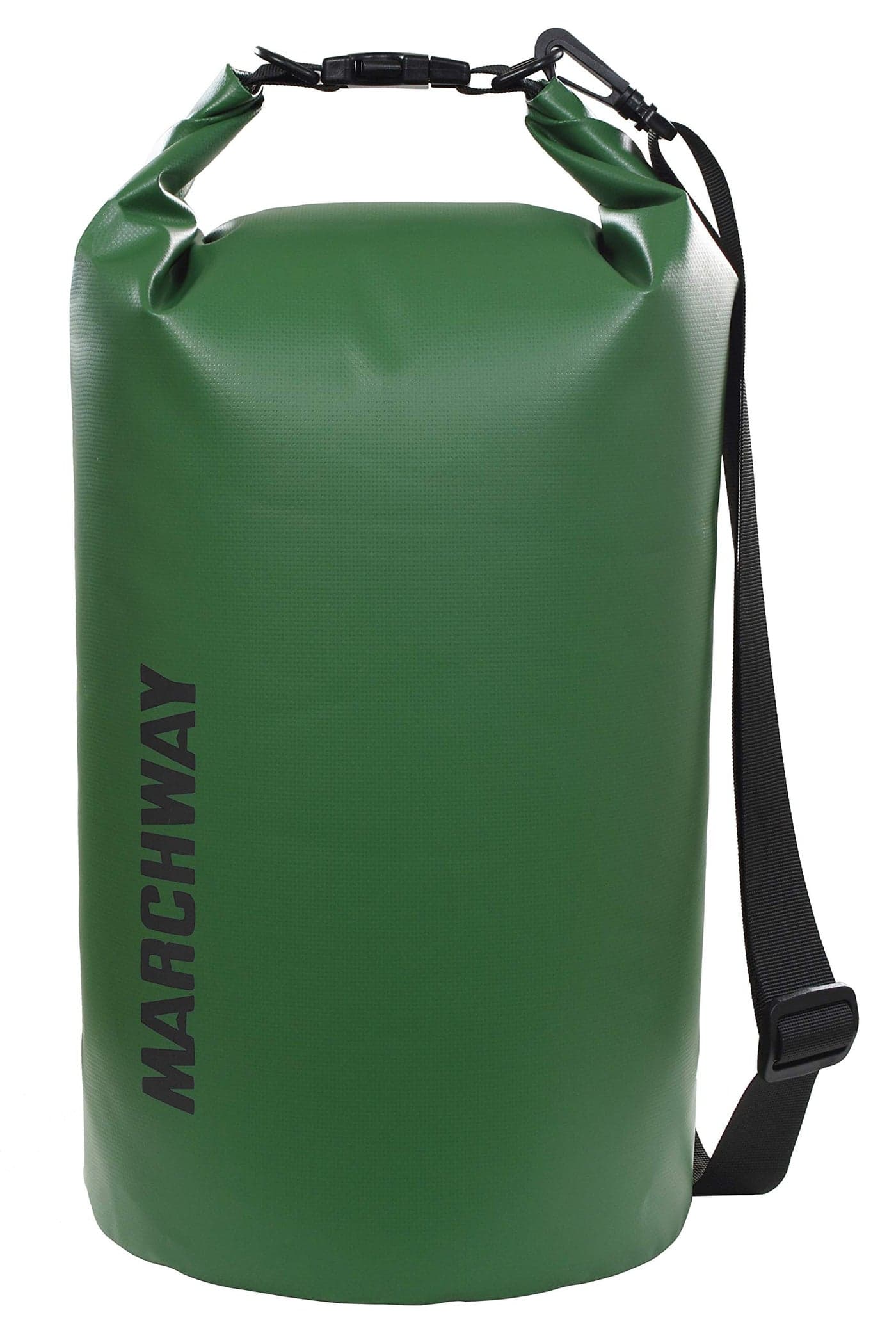 MARCHWAY Floating Waterproof Dry Bag Backpack 5L/10L/20L/30L/40L, Roll Top Sack Keeps Gear Dry for Kayaking, Rafting, Boating, Swimming, Camping, Hiking, Beach, Fishing (Dark Green, 30L)