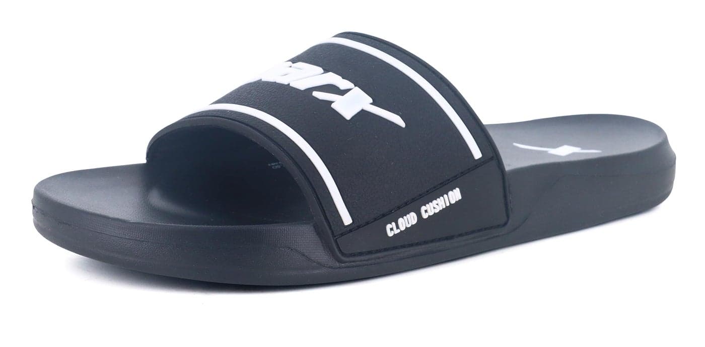 SPARX Men's Slipper, BLACK WHITE,10UK,SF0143GBKWH0010