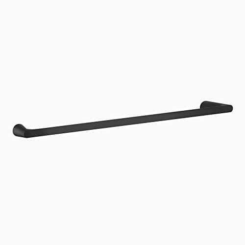Kohler Accent™ Towel Bar | Durable Brass Bath Towel Rail | 610 mm Wall Mount Holder | Modern Straightline Design | Includes Hardware and Installation Kit | Matte Black Finish | 2 Year Warranty