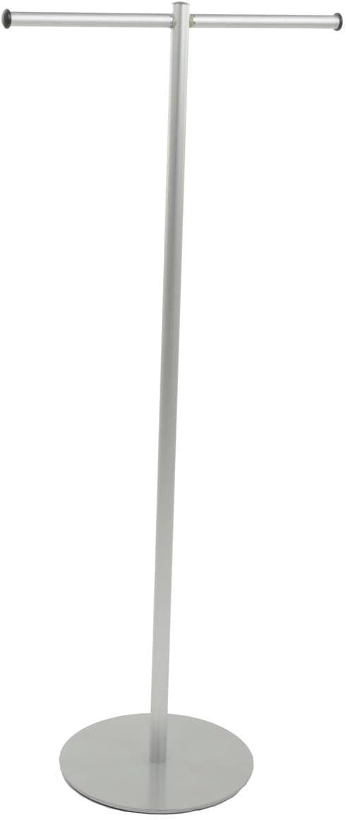 Displays2go TwoWay Straight Arm Garment Rack Portable Aluminum