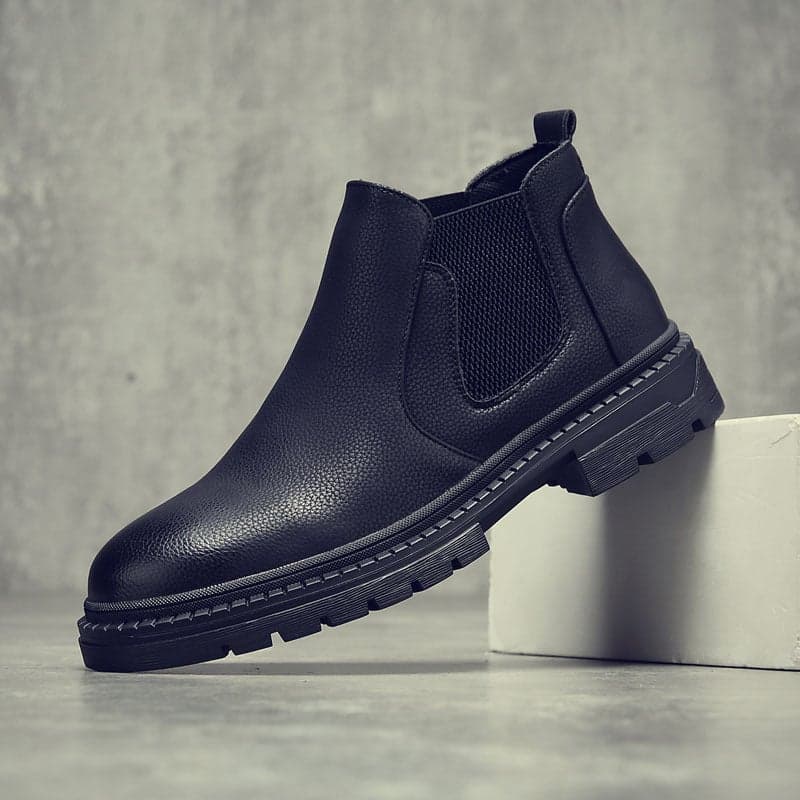 Men'S Martin Boots British Short Boots Chelsea Boots Retro Tooling Men'S Shoes Zyg09 One-Piece Delivery