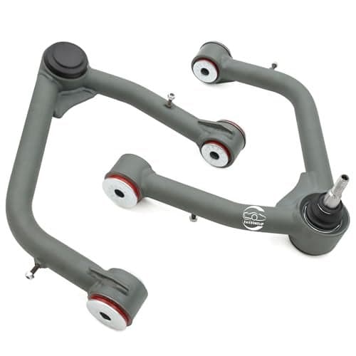 Front Upper Control Arms for 2019-2024 Chevy Silverado GMC Sierra 1500, 2-4" Lift Tubular Suspension Control Arm with Ball Joints, Replacement OEM Factory Suspension Arms, Wrinkle Gray