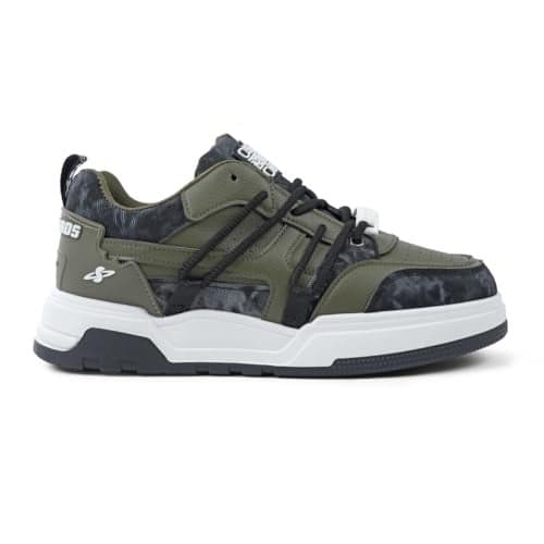 SOLETHREADS Chaser Sneakers for Men | Stylish & Fashionable| Comfortable|Walking Shoes| Lightweight Flexible| Skid-Resistant| Everyday |Casual Shoes for Men|Olive|UK 8