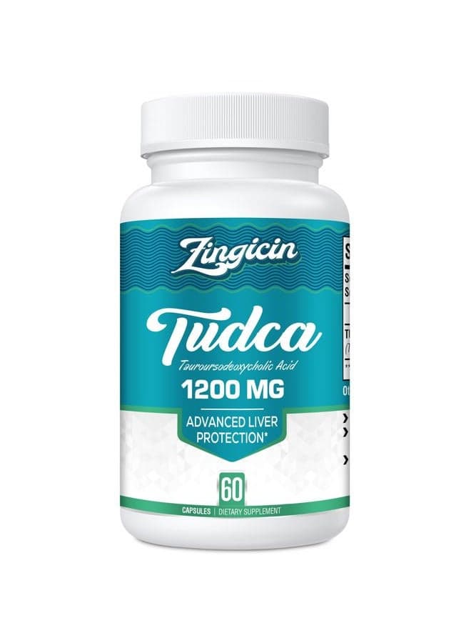 Tudca Supplement 1200Mg - 60 Vegetarian Capsules, Powerful Tudca Biliary Salts Supplements For Liver, Digestion