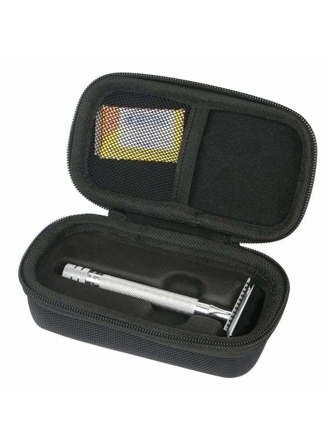 Khanka Hard Travel Case replacement for WEISHI Double Edge Safety Razor/Merkur Long Handled Safety Razor