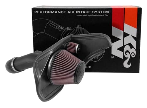 K&N Cold Air Intake System: High-Flow Air-Filter, Increase Performance & Horsepower: Compatible with 2013-2015 Cadillac ATS; 2014-2015 Cadillac CTS, 63-3084
