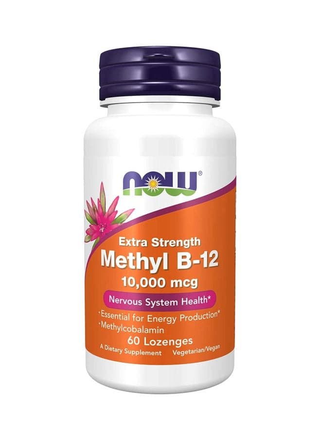 Methyl B-12 10,000 Mcg Extra Strength Dietary Supplement - 60 Lozenges