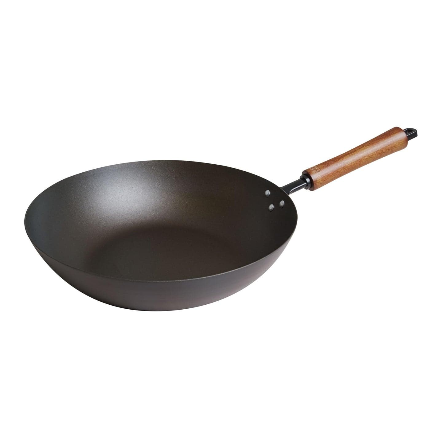 JOYCE CHEN Classic Series 12Inch Preseasoned Carbon Steel Stir Fry Pan