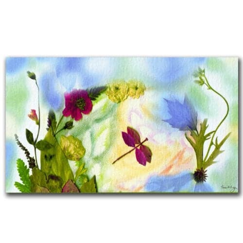 Trademark Art Dragonfly Dream Canvas Art by Kathie McCurdy, 14 by 24-Inch