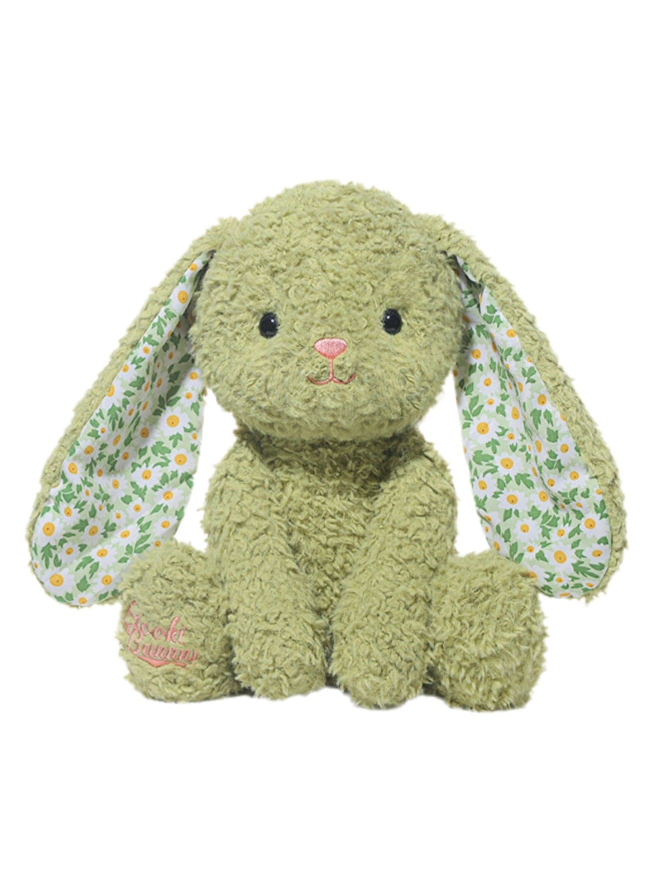 38cm Cute Rabbit Plush Toy, Kawaii Plush Toy, Soft and Cute Bunny Stuffed Toy for Boys and Girls, Comforting Doll Birthday Gift (Green)