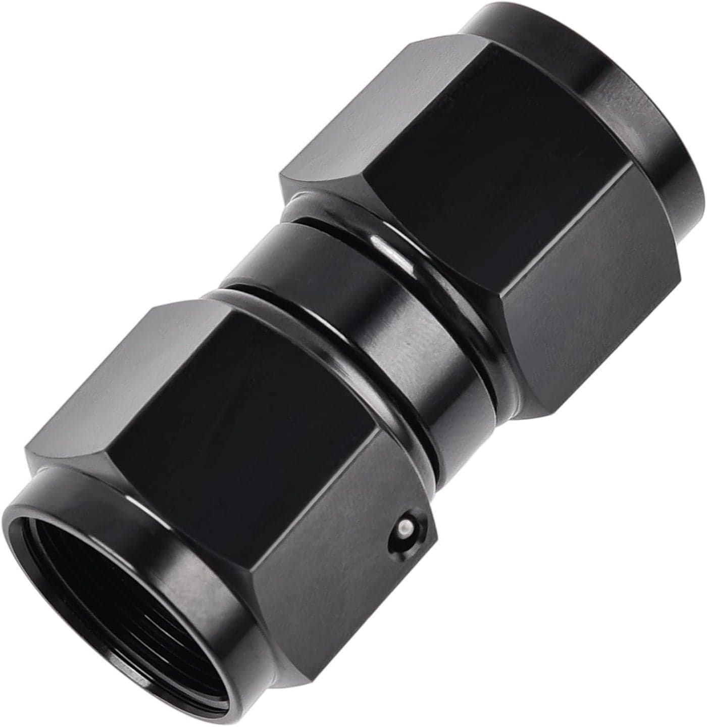 EVIL ENERGY 6AN Female to 6AN Female Straight Swivel Coupler Fitting Adapter Union Aluminium Anodized Black