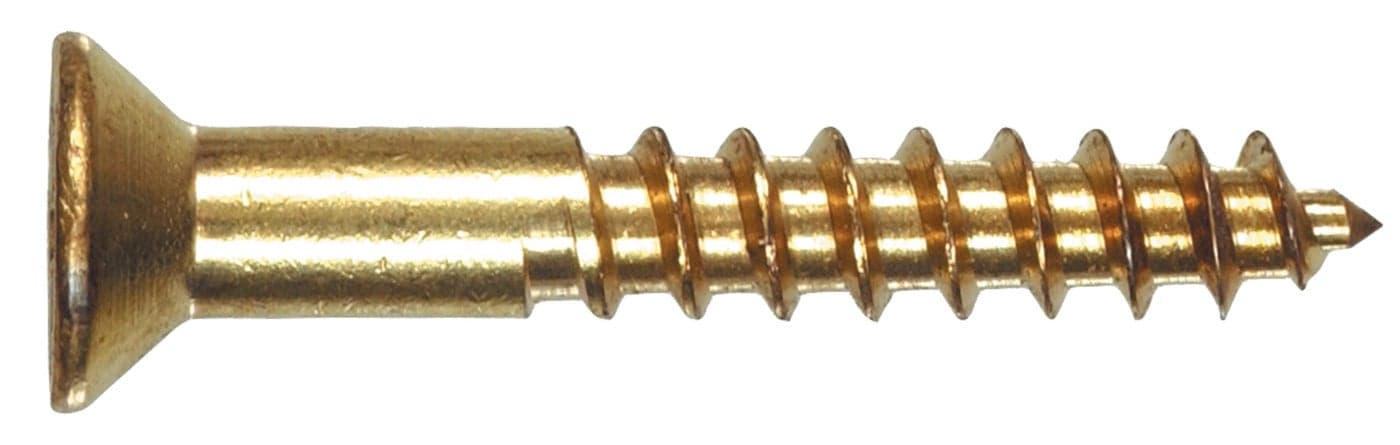 Hillman 2723 8 X 112Inch Brass Flat Phillips Wood Screw 20Pack