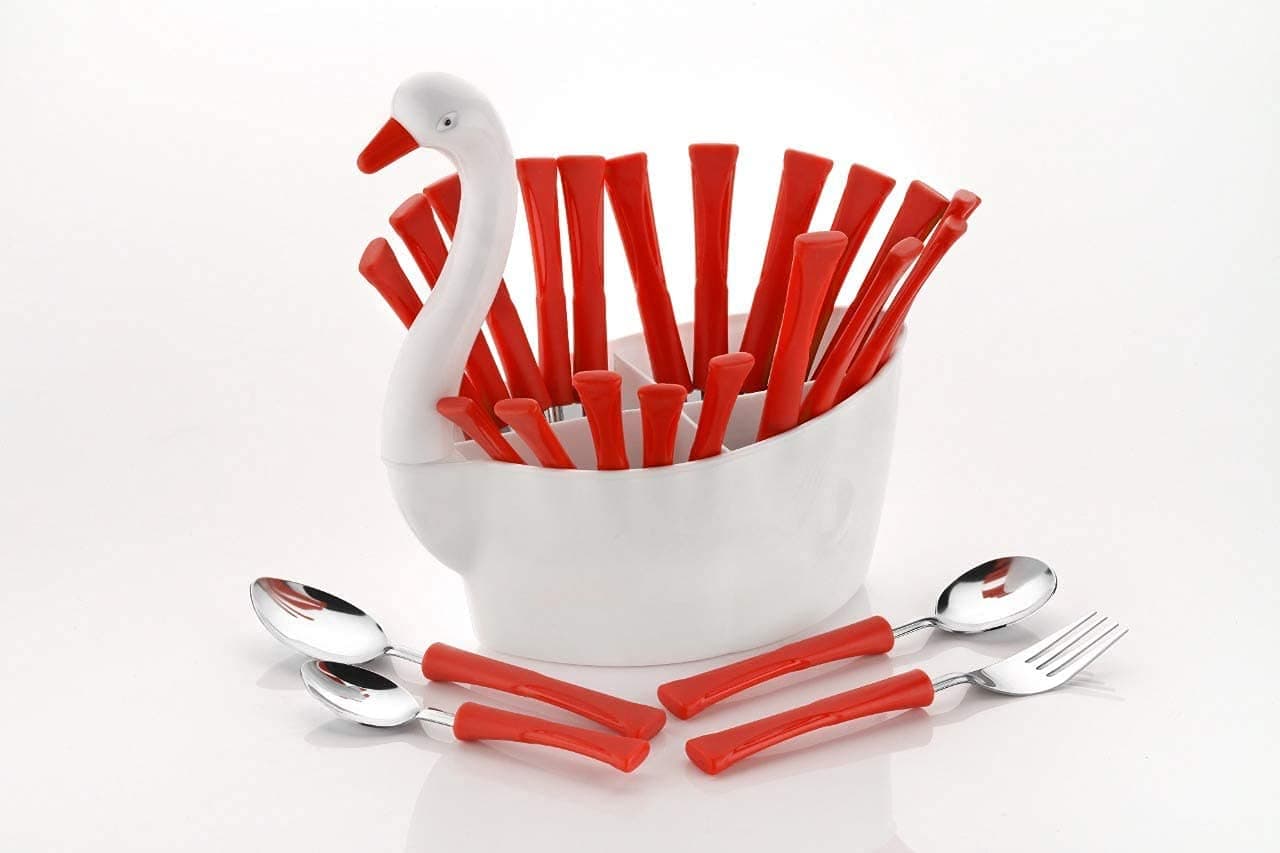 Xypnotic Duck Shaped Premium Cutlery Serving Flatware Set 24 pcs Cutlery Set for Kitchen and ining Table