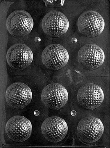Preegle S051 3D Golf Balls Chocolate Candy Mold 3 Count by PREEGLE