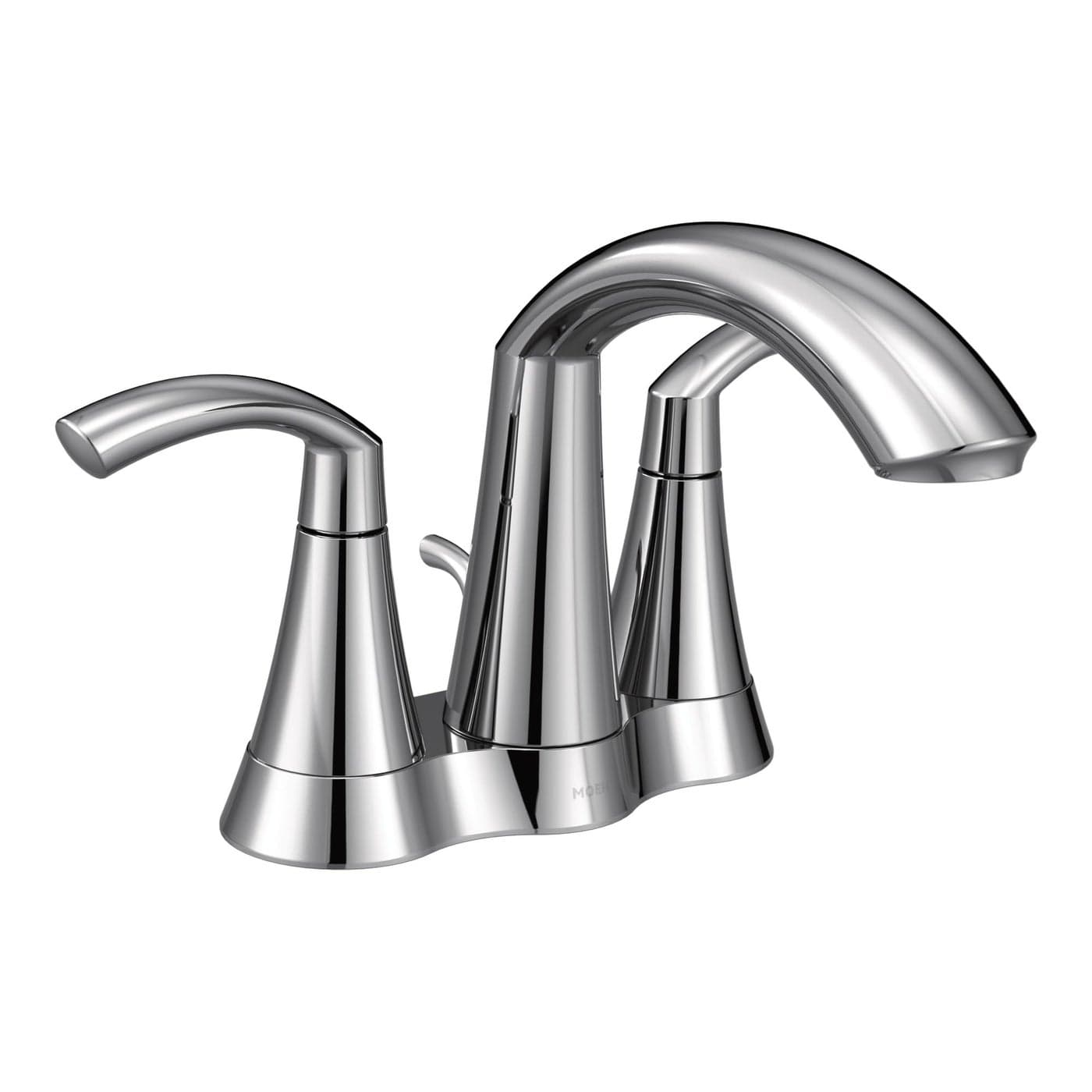 Moen Glyde Chrome TwoHandle High Arc Centerset Bathroom Faucet 6172