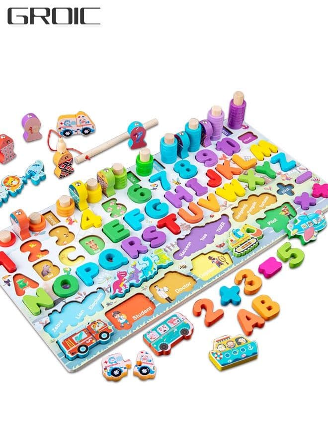Children's educational toys, digital building blocks, enlightenment early education puzzles, magnetic shape sorting and counting games