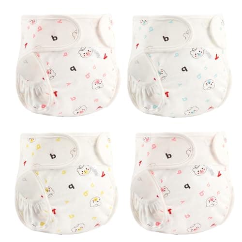 OHIJGN Reborn Baby Dolls Diapers for 1722 inch Newborn Doll 4Piece Pack