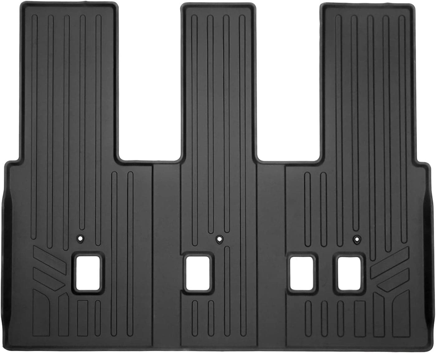 SMARTLINER All Weather Custom Fit Black 3rd Row Floor Mat Liner Set for 2022-2023 Kia Carnival MPV (8 Passenger Models)