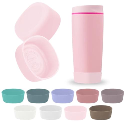 Kaitiaki 2Pcs Silicone Boot for Owala SmoothSip Slider Coffee Tumbler 20oz 12oz, Anti-Slip Sleeve for Travel Coffee Mug, Protective Accessories for Owala BPA Free (Pucker Up)