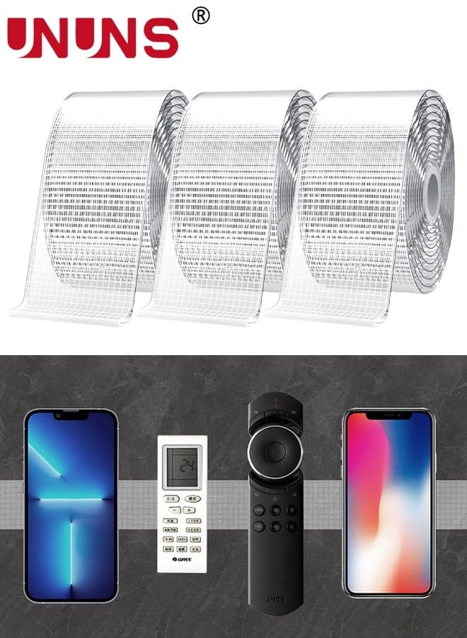 5M Double Sided Mesh Tape,3 Packs Super Sticky Heavy Duty Nano Tape 2CM Wide,Double Sided Mounting Tape,Wall Tape,Clear Adhesive Tape for Poster Photo Wall Decor