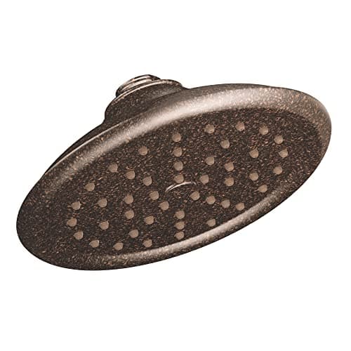 Moen S6310ORB ExactTemp 7" Single Function Rainshower Showerhead with Immersion Technology at 2.5 GPM Flow Rate, Oil Rubbed Bronze