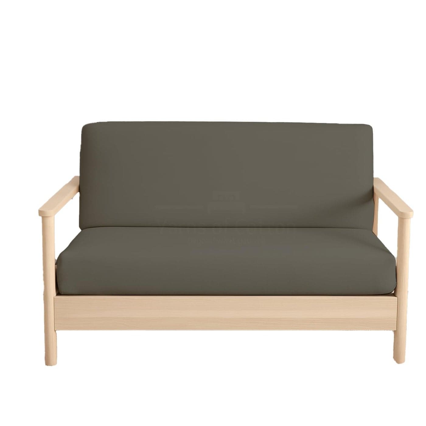 Full Size Armless Futon Covers 100 Egyptian Cotton 600 ThreadCount Futon Slipcovers Zippered Couch Cover Sofa Bed Protector Sleeper Sofa Cover Machine Washable Dark Gray