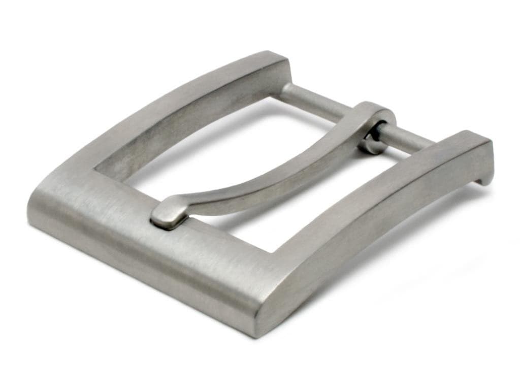 Nickel Smart Silver Square Titanium Belt Buckle for 1¼ Inch Straps - Nickel Free Belt Buckle with Brushed Satin Finish