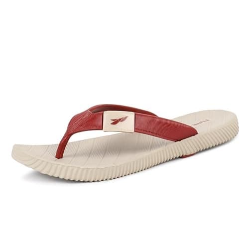 FLITE Women's FL0366L Beige Maroon Slippers 5 (FL0366LBGMR0005)
